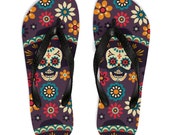Day of the Dead Día de los Muertos Unisex Flip-Flops