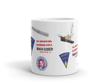 Jaws Coffee Mug/  Jaws fans/ Jaws gifts/ Movie gifts