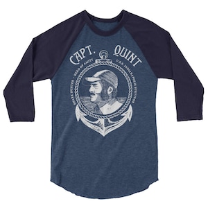 Jaws t shirt Quint Hero of Amity/ Jaws fans/ Jaws gifts/ Movie gifts