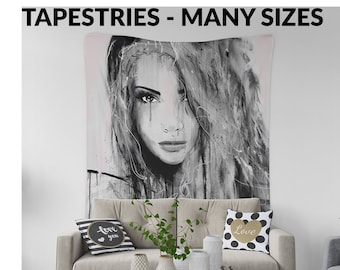 Tapestry in Living Room Mockups | Tapestry Template | Photoshop Tapestry | Tapestries | Wall Decoration | Wall Tapestries | Living Room