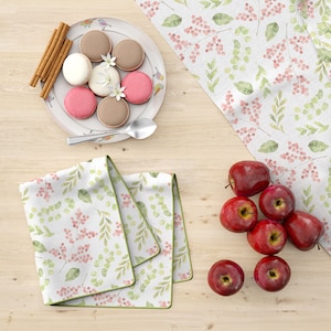Kitchen linens Mockup | Kitchen Towel Mockup | Table Runner | Tablecloth | Kitchen Textile Mockup | Kitchen Towel and Tablecloth Set