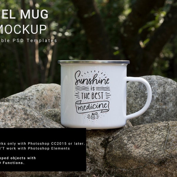 Enamel Mug Mockups | Enamel Cup Mockups | PSD Enamel Mug | Blank Enamel Mug | Enamel Mug Branding Mockup| Branding Enamel Mug