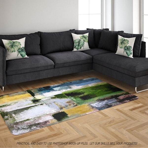 Rugs Mockup | Carpet| Living Room Carpets | Round Rug| Rectangular Rug| | Square Rug| Living Room Rugs Mockup | Rug and Carpet Mockup