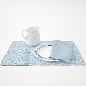 Placemat Mockup | Kitchen Placemat | Photoshop Placemat and Plate | Kitchen Textile | Plate Mockup | Custom Plate | Custom Napkin  | Napkin