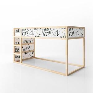 Ikea Kura calcomanías Mockup Set / Photoshop Ikea Kura Bed / Custom Kura Playhouse / Niños Playhouse Etiquetas de Juegos / Ikea Kura Pegatina Mockup /