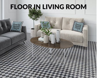 Floor Mockup | Floor in Living Room | Floor Branding Mockup | Floor Mockup | Photoshop Floor in Living Room|