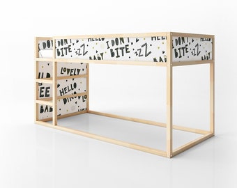 Ikea Kura Decals Mockup Set | Photoshop Ikea Kura Bed | Custom Kura Playhouse | Children Playhouse Decals | Ikea Kura Sticker Mockup |