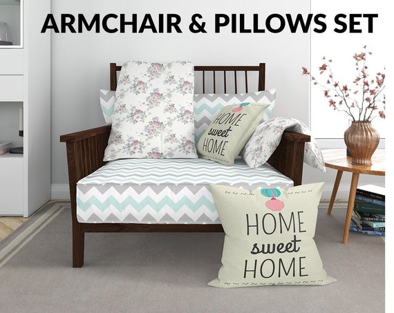Armchair Fabric Mockup Armchair And Pillows Armchair Armchair Fabric Mockup Armchair And Pillows Armchair