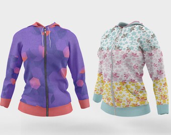 Unisex Hoodie | Hoodie Mockup | Photoshop Hoodie Mockup | Custom Hoodie| Women's Hoodie | Women's Hoodie | Full-Zip Hoodie