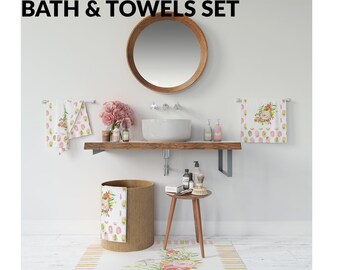 Bath Towels | Bath Towels Mockup | Photoshop Bath Towels | Towels Towel Mockup | Custom Bath Towels| Bathroom Mockup| Photoshop Bathroom