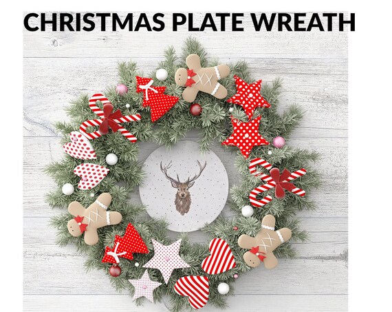 Christmas Plate And Tablecloth Set  Christmas Dish And