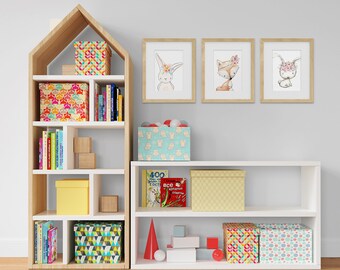 Kids Room and Frame Mockup Set | Interiors & Frames Mockups | Photoshop Frames | Kids Room Frames | Frame mockup | Nursery Frames