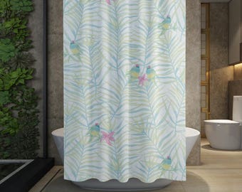 Shower Curtain Mockup | 3 PSD Files (Digital Download)