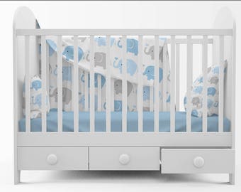 Baby Bedding Mockup Set | Photoshop Baby Bed Mockups | Custom Baby Beddings | Baby Bedding Set