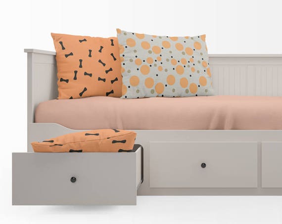 Bed With Drawers Mockup Set Photoshop Bed With