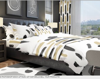 Download Duvet Cover Mockup Etsy