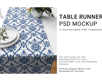 Covers Stretch Table Throw Custom Stretched Table Mockup Set Rectangular Spandex Table Cover PSD Digital Files Printed Tablecloth