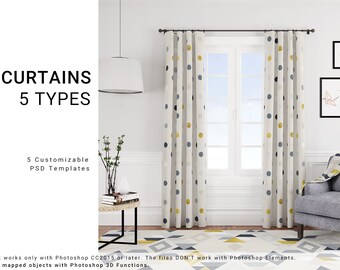 Download Curtains Mockup Etsy