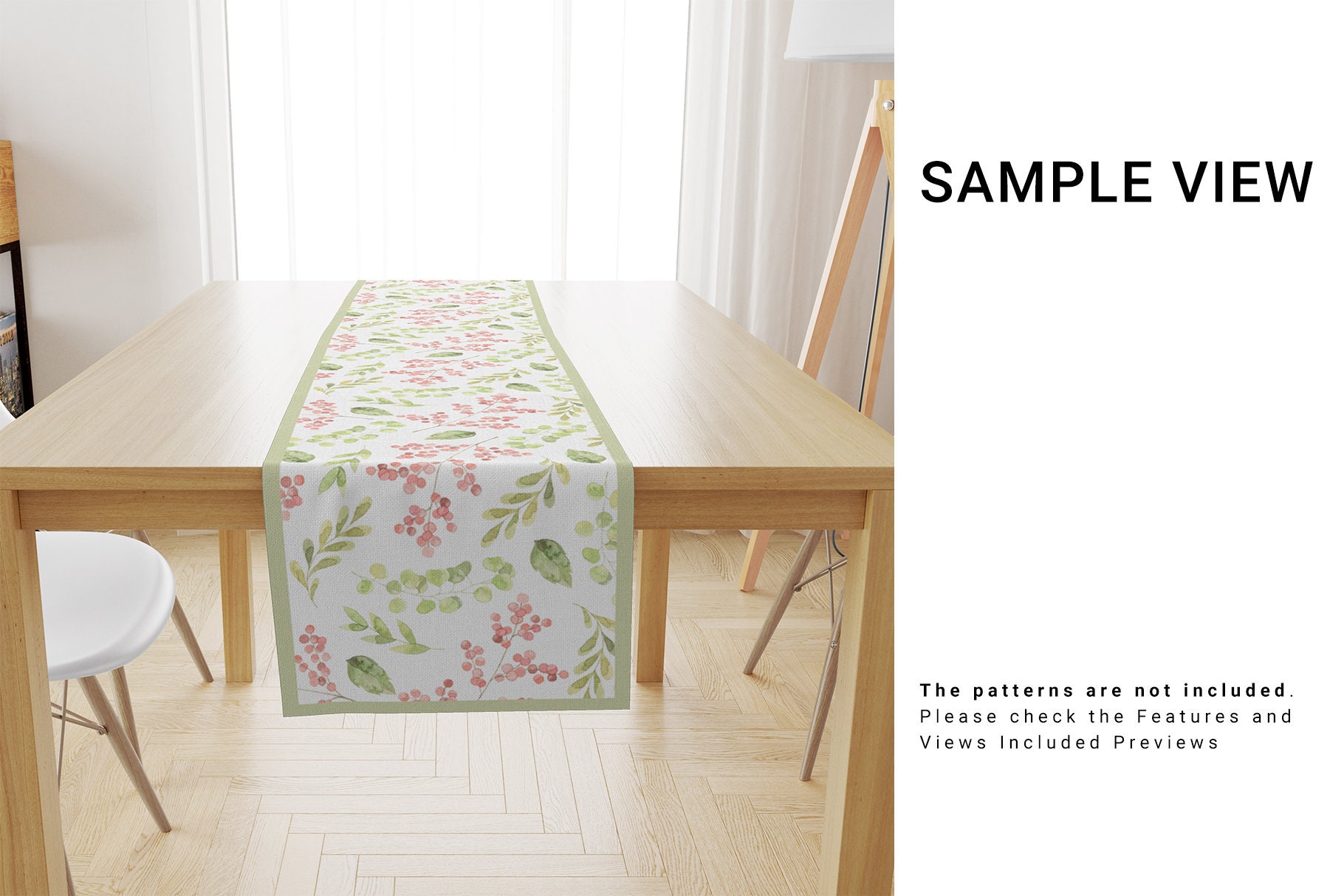 Download Table Runner Mockup Table Runner Template Table Textile | Etsy