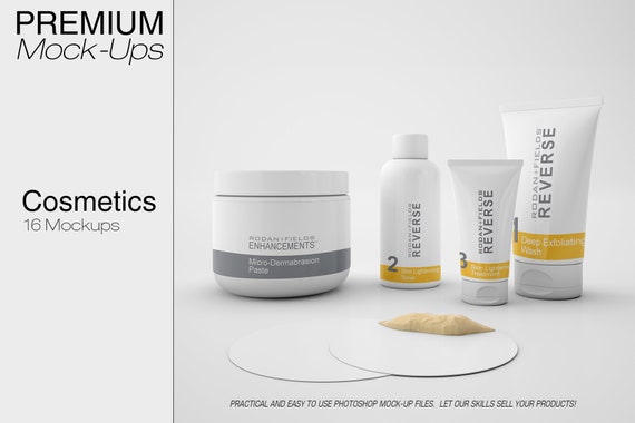 Cosmetics Mockup Cosmetics Photoshop Mockup Classic Etsy