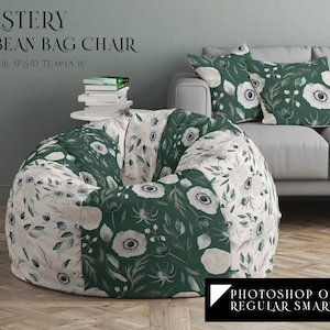 Round Bean Bag Chair Mockup / Digital Round Bean Bag Chair Mockup / Photoshop Round Bean Bag Chair Template