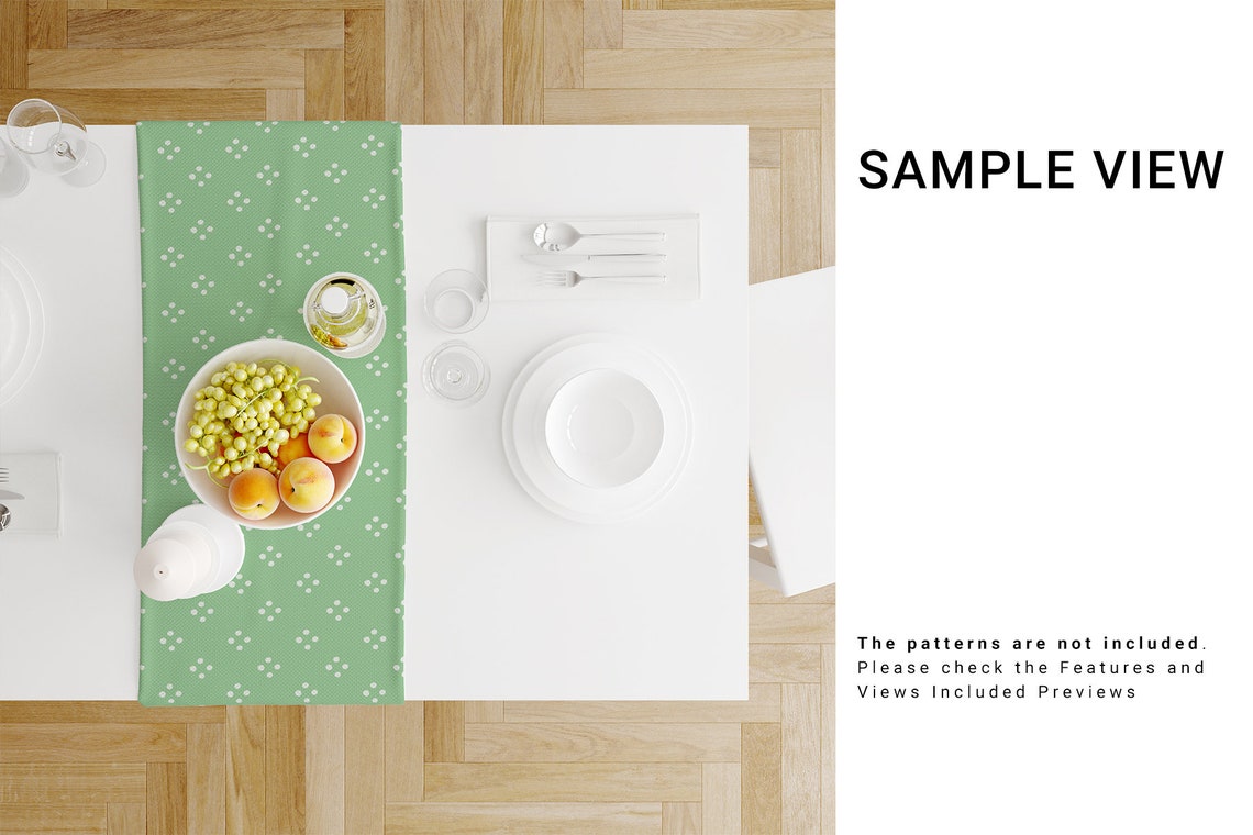 Download Table Runner Mockup Table Runner Template Table Textile | Etsy
