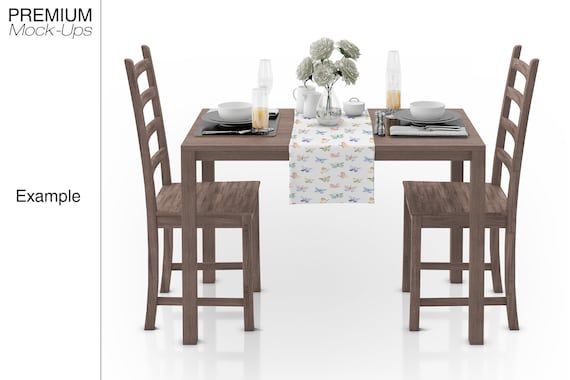 Download Table Linens Mockup Tablecloth Mockup Table Textile Etsy