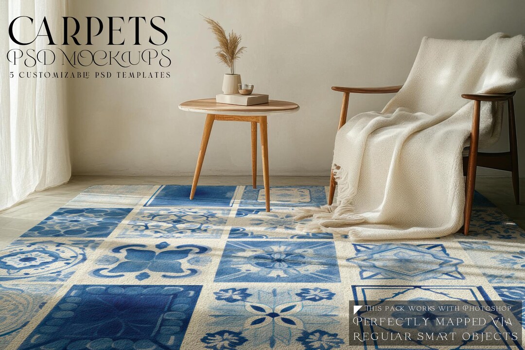 Rugs Mockup | Carpet Templates | Living Room Carpets Template| Rugs ...