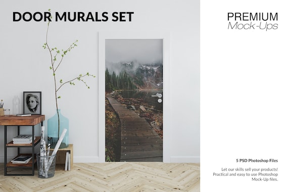 Download Door Murals Mockup Door Murals Door Mockup Door Mockup Etsy