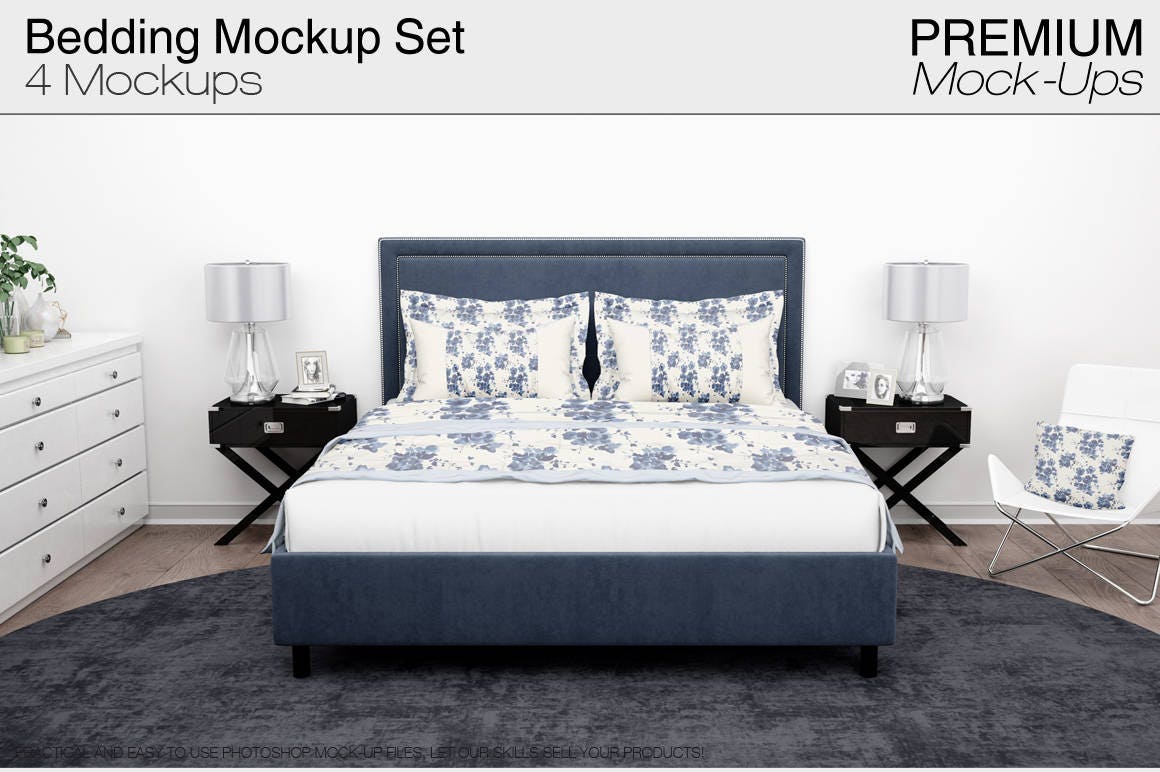 Bedding Mockups Set | Bedding Mockups | Photoshop Beddings | Bedding Linens | Beddings| Linen mockup | Bedroom mockup
