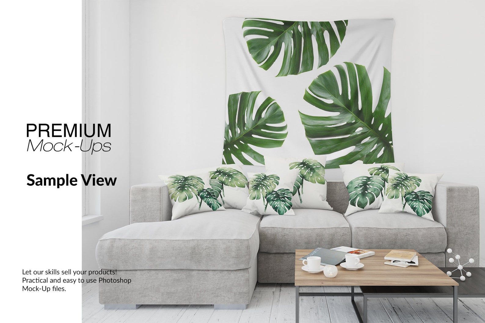 Tapestry in Living Room Mockups Tapestry Template Etsy