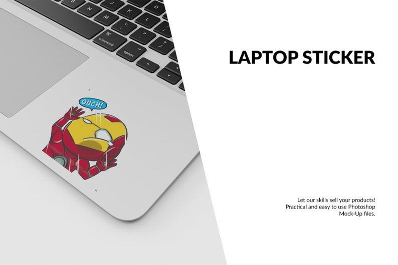 Download Laptop Sticker Mockup Laptop Sticker Branding Laptop | Etsy