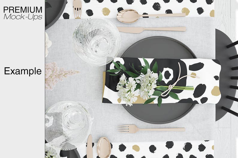Download Table linens Mockup Tablecloth Mockups Table Runner | Etsy
