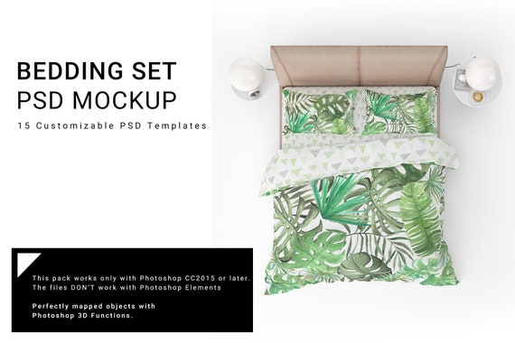 Bedding Mockups Set Bedding Mockups Photoshop Beddings Etsy