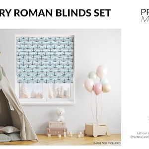 Nursery Roman Blinds Mockup | Roman Blinds Template | Digital Roman Blinds | Photoshop Nursery Roman Blinds | Roman Blinds Mockup