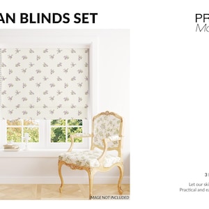 Roman Blinds Mockup | Digital Roman Blinds Template | Bedroom Roman Blinds | Photoshop Roman Blinds Mockup | Living Roman Blinds Mockup