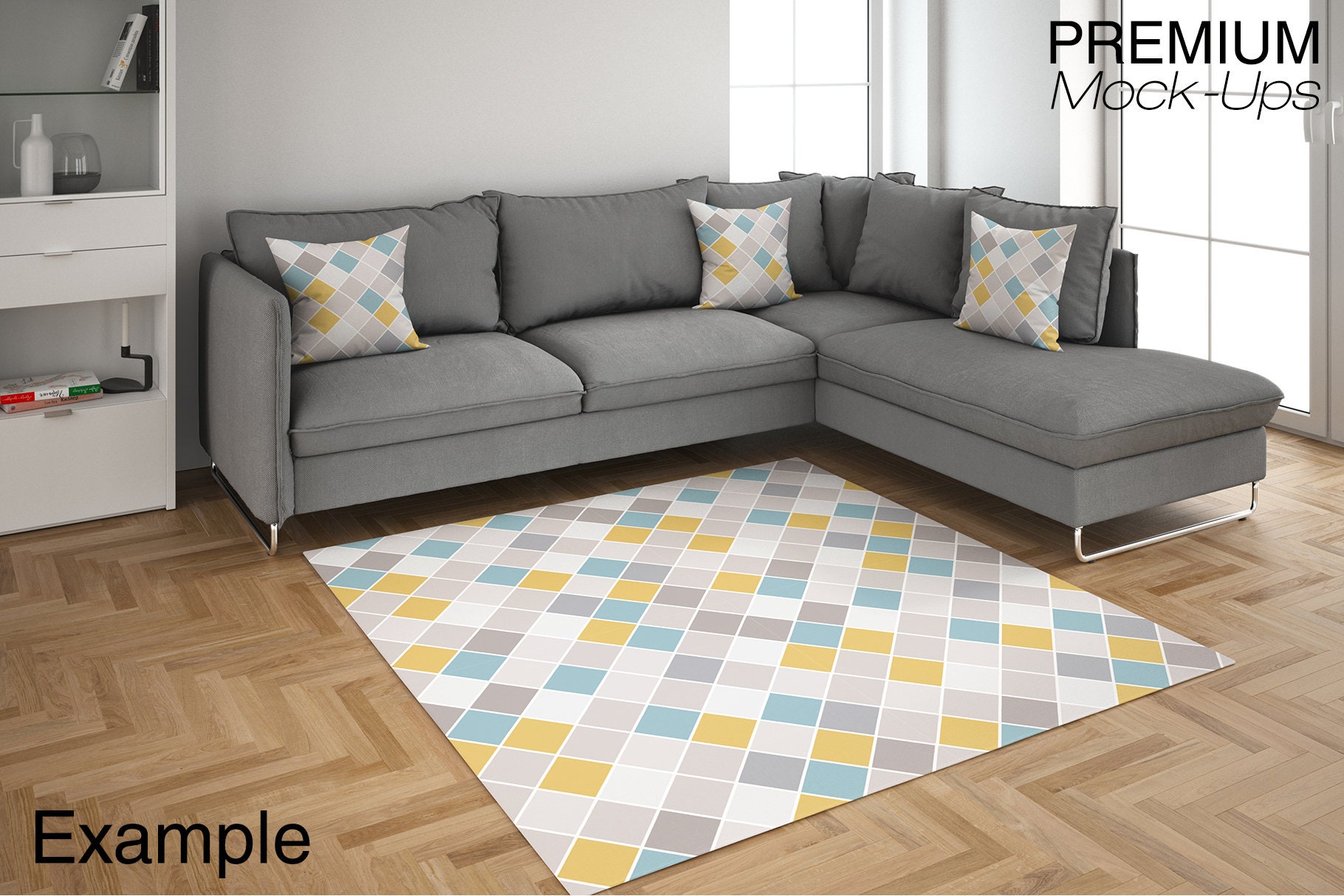 Rugs Mockup Carpet Living Room Carpets Round Rug Etsy