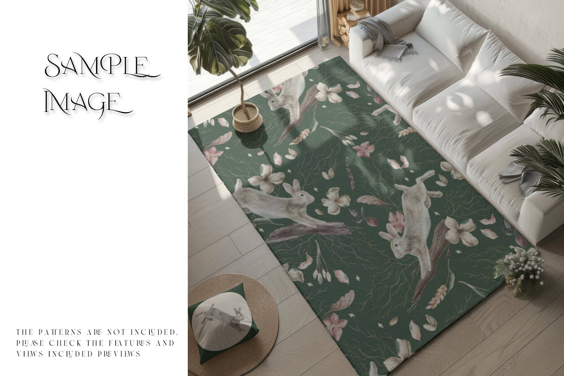 Rugs Mockup | Carpet Templates | Living Room Carpets | Rugs Photoshop ...