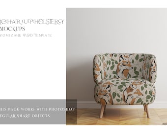 Armchair Upholstery Digital Template | Digital Armchair Textile | Upholstery Armchair Template | Armchair Textile Mockup | Custom Armchair