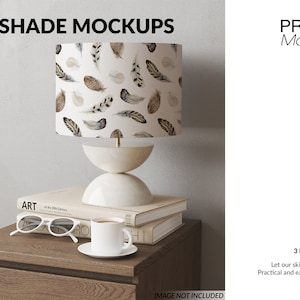 Lampshade Mockup | Digital Lampshade | Photoshop Lampshade | Lampshade Mockups | Custom Lampshade | Lampshade Template