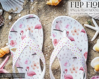 Flip Flops Mockups | Digital Flip Flops Template | Photoshop Flip Flops Mockup | Flip Flops Digital Mockup | Beach Flip Flops Mockup