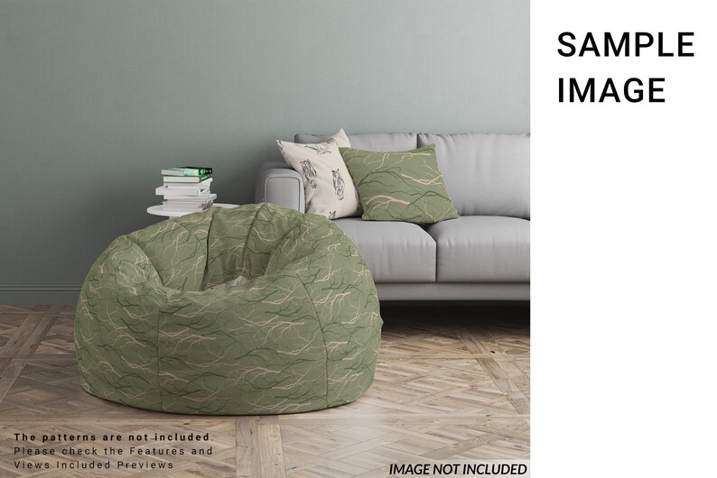 Round Bean Bag Chair Mockup / Digital Round Bean Bag Chair Etsy