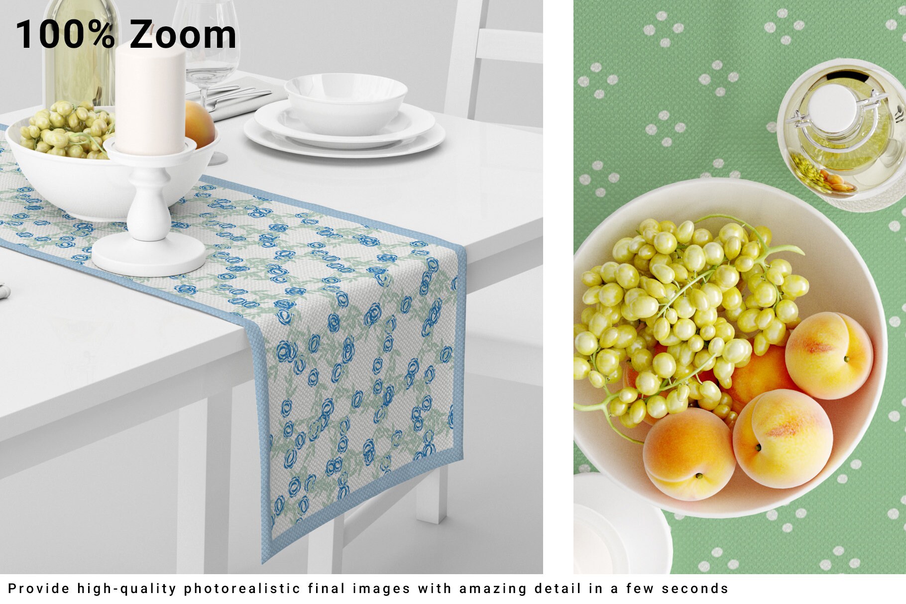 Download Table Runner Mockup Table Runner Template Table Textile | Etsy