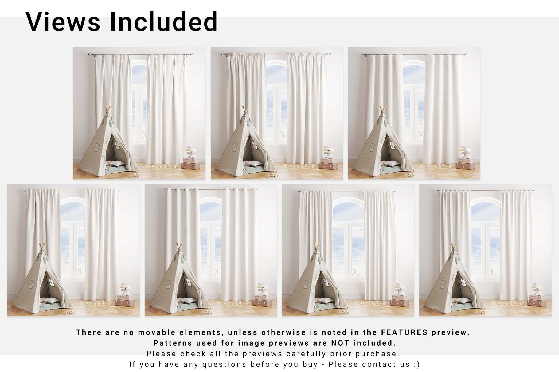Program Design Curtain Curtains Digital Template | Curtains Mockup | Photoshop Digital ...