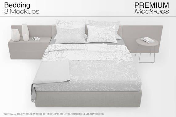 Bedding Mockups Set Bedding Mockups Photoshop Beddings Etsy