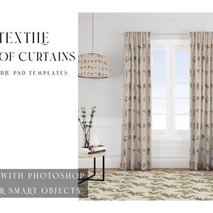 Curtains | Curtains Mockup | Photoshop Curtains Mockup | Linen Drapes | Curtains Mockup | Curtain | Custom Curtains | Curtains Template