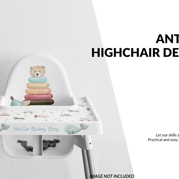 Antilop Baby Chair Decals Template | Digital Antilop Baby Chair Decals | Photoshop Antilop Highchair Decals | Custom Antilop Highchair