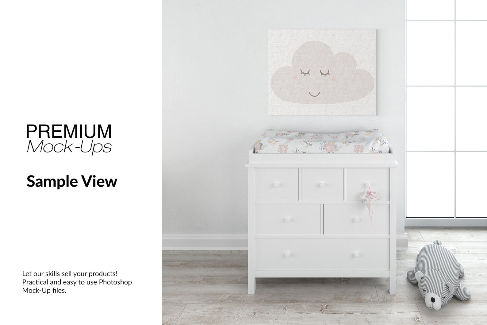 Nursery Canvas & Changing Pad Mockup Set Canvas Etsy