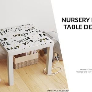 Nursery Lack Table Decals Template | Digital Nursery LACK Table  Decals Teplate | Photoshop Nursery LACK Table  Template | Custom LACK Table