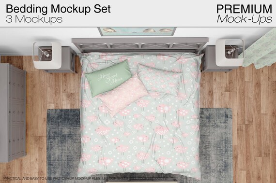 Bedding Mockups Set Photo Beddings Set Bedding Mockups Photo Beddings